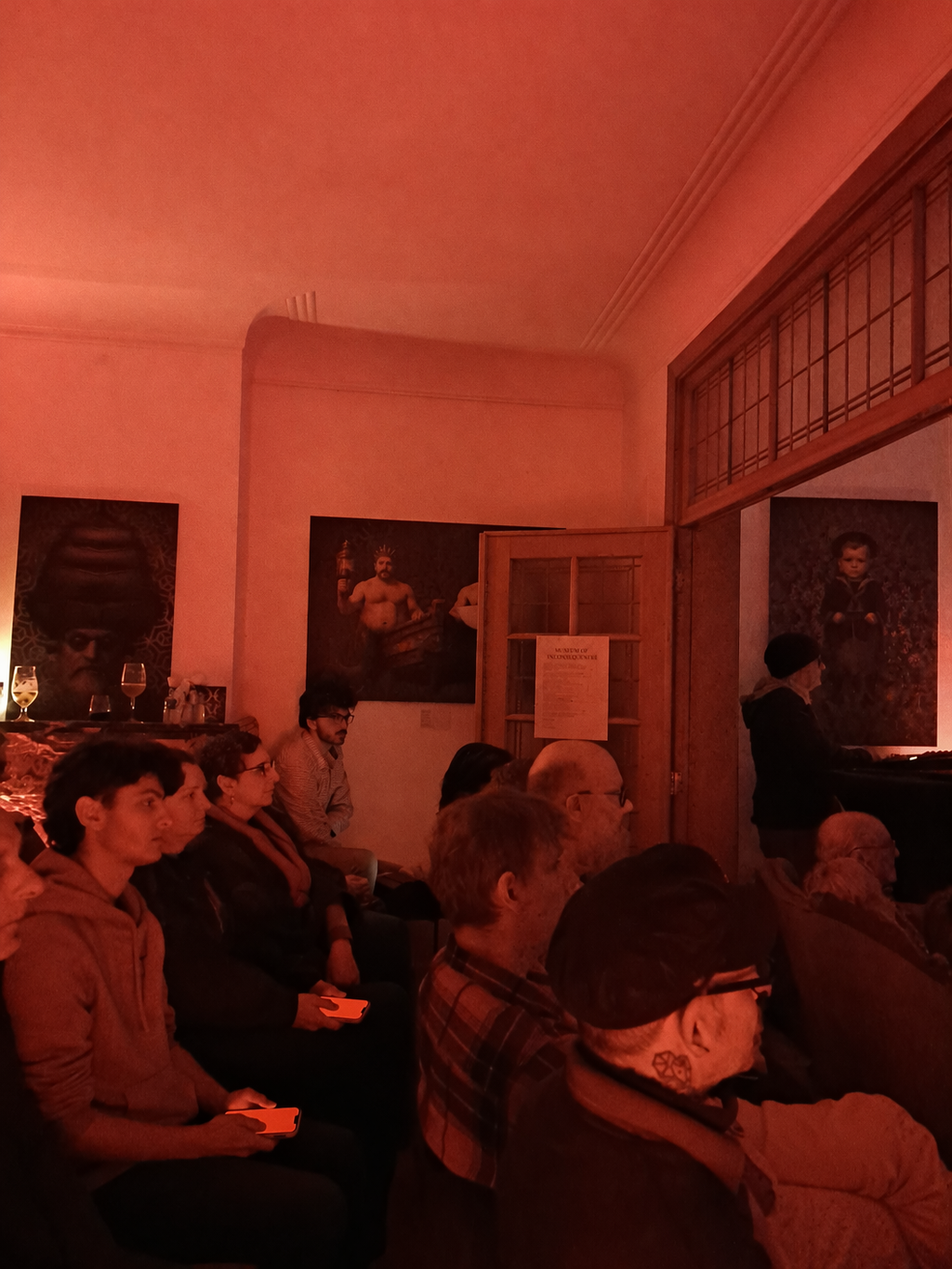 Visitors holding smartphones as active pixels
